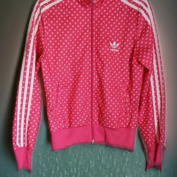 Adidas Originals RARE! Firebird Lips Printed Zip Up Track Jacket M - Picture 7 of 7